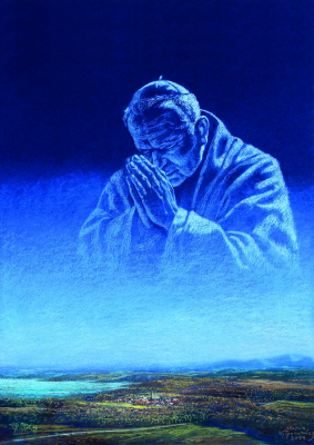 John Paul the Great, Pray for Us by Marcin Kołpanowicz