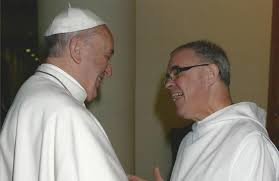 Dom Robert meets Pope Francis