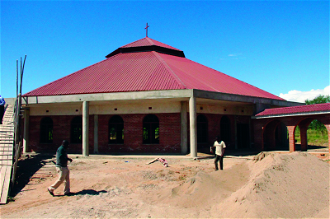 Cathedral in Karonga under construction 2017 image © ACN