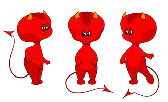 Three Little Devils, Illustration by Antonia Vesna, 2016 © Antonia Vesna artist