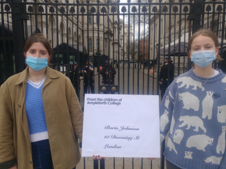 Students at No !0 Downing Street