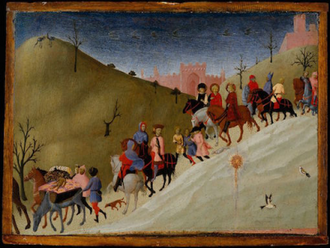 The Journey of the Magi, by Sassetta 1433 © Metropolitan Museum of Art, New York