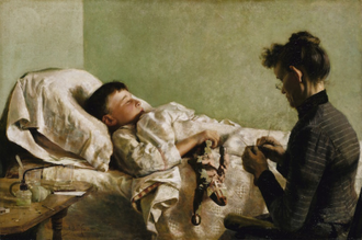 The Sick Child, by John Bond Francisco 1893 © Smithsonian American Art Museum, Washington