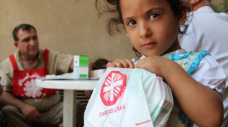 Syrian refugees in Lebanon supported by CAFOD partner Caritas Syria