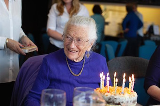 Centenarian Pat Bishop - image SVP