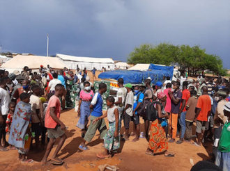 Food distributed to displaced people in Cabo Delgado © Aid to the Church in Need