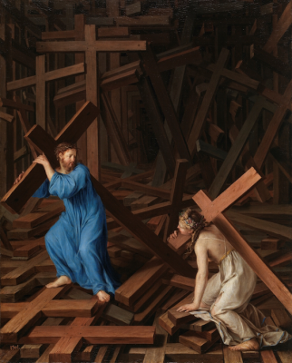 The Christian Soul accepts the Cross, by French Anonymous Painter, 1630 © Prado Museum, Madrid