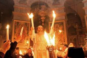 Easter Vigil Jerusalem - image Fides