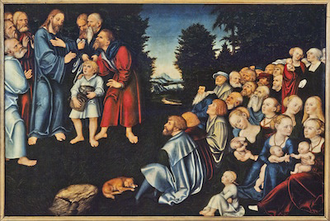 The miracle of the five loaves and two fish,  by Lucas Cranach the Elder © National Museum of Fine Arts, Stockholm