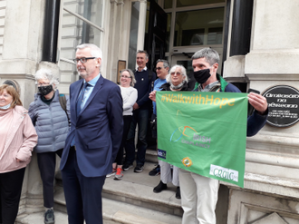 At Irish Embassy with Ambassador Adrian O'Neill