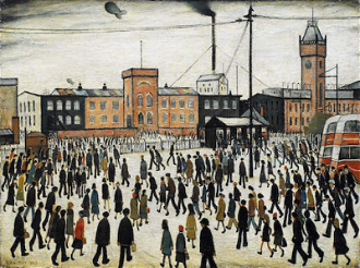 Going to Work, by LS Lowry 1943 © Commissioned by the War Artists Advisory Committee of  the UK government