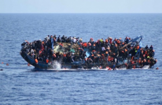 image: UNHCR migrant dingy 2019