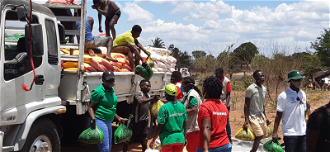 Emergency aid for displaced families in Pemba image by © Johan Viljoen