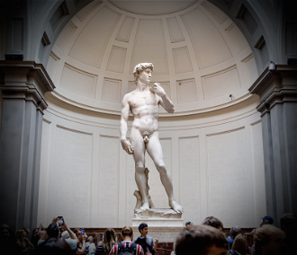David, by Michelangelo. Sculpted between 1501 and 1504© Galleria dell'Accademia, Florence