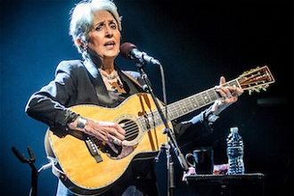Joan Baez at the Egg Performing Arts Center in 2016. Photo by Jim Gilbert - Wiki image