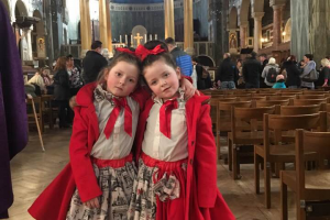 Noreen and Mary Kate Stokes at Westminster Cathedral Travellers Mass 2018 image ICN/JS