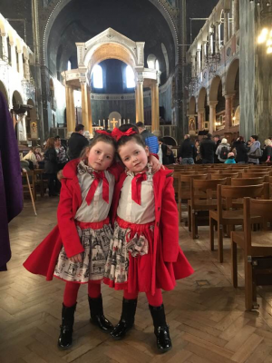 Noreen and Mary Kate Stokes at Westminster Cathedral Travellers Mass 2018 image ICN/JS