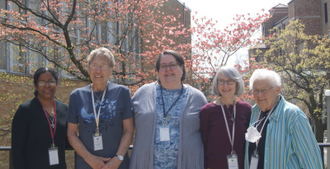 L to R: Sisters Sheena George, Andrea Nenzel, Susan Francois, Margie Fort and Kathleen Pruitt