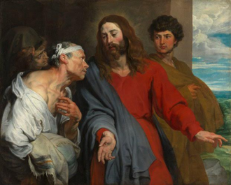 Christ Healing the Paralytic by Anthony Van Dyck. Image Royal Collection Trust