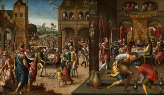 Parable of the Great Banquet, by The Brunswick Monogrammist ©National Museum, Warsaw