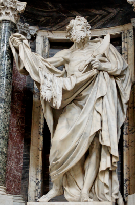 Saint Bartholomew, by Pierre Le Gros the Younger © Christian Art