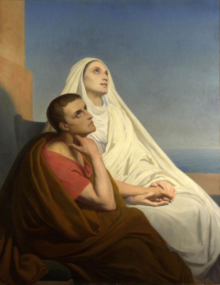 Saints Augustine and Monica, by Ary Scheffer 1854 © National Gallery, London