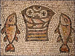 Loaves and Fishes mosaic Tabgha