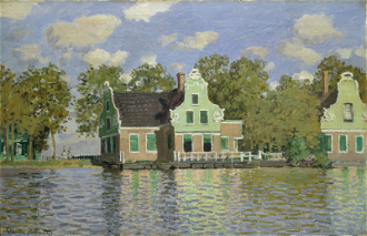 Houses by the Bank of the River Zaan in Zaandam, by Claude Monet © Städel Museum, Frankfurt