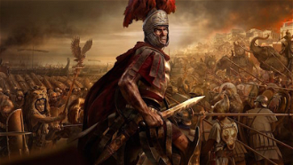 Roman Centurion, Front Cover Total War Rome II Game © Creative Assembly / Sega