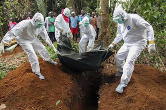 Funeral of  Ebola victim