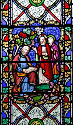 Jesus seeing Nathaniel under fig tree, St Gregory's © Alamy /Christian Art