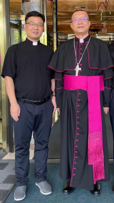 Fr Ignatius Cao Junliang and Bishop Cui Qingqi