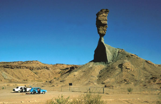 Mukurob Rock Formation - 'The Finger of God', by Stephen Volz, Colour slide © University of Wisconsin-Madison Library