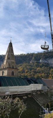 Renewing the Church! Abbaye de Baume les Messieurs Jura, France. Image RG
