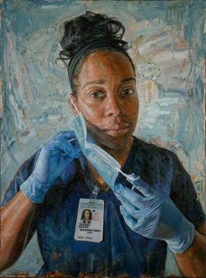 Nurse Tamika Dennis, by Tim Okamura 2020 © Courtesy of the artist, Tim Okamura