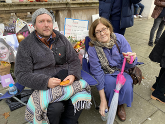 Richard Ratcliffe with Jo from ICN on Friday