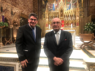 Rob Flello with Lord Bird