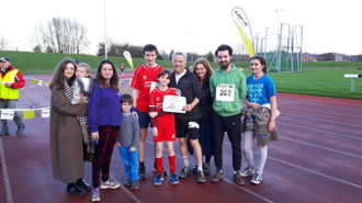 Frank and family at 2015 CAFOD Fun Run