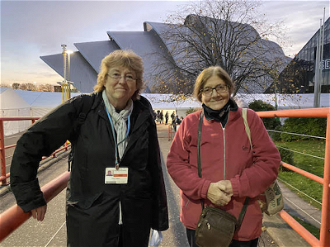 Ellen Teague and Jo Siedlecka at COP26