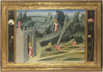 Saint John the Baptist heading to the Wilderness, by Giovanni di Paolo © National Gallery, London