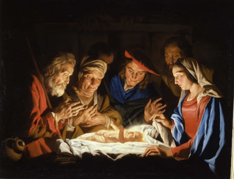 The Adoration of the Shepherds, by Matthias Stom, 17C © Palazzo Madama, Turin