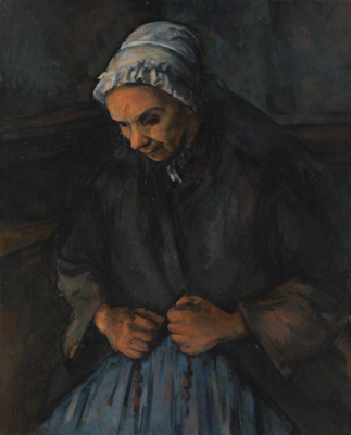 An Old Woman with a Rosary,  by Paul Cézanne © National Gallery, London