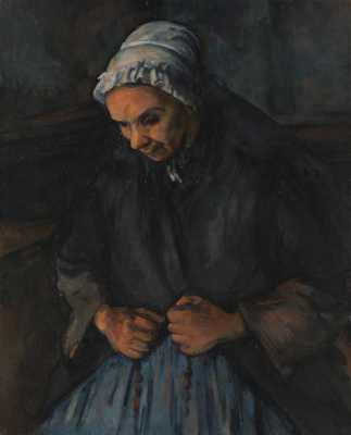 An Old Woman with a Rosary, by Paul Cézanne © National Gallery, London