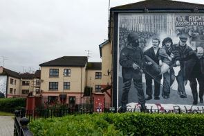 Bloody Sunday Mural by The Bogside Artists, part of the People's Gallery, Derry