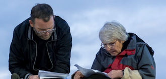 Fr Martin and Rev Sue during Shadwell vigil