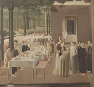 The Marriage at Cana, by Winifred Margaret Knights 1923 © Museum of New Zealand Te Papa Tongarewa, Wellington