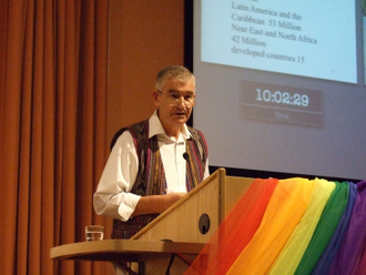Fr Shay Cullen at an NJPN Conference