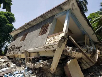 Parish buildings Our Lady of Perpetual Help of Latibolière, Diocese of Jérémie, Haiti, damaged in August 2021 earthquake Image: ACN