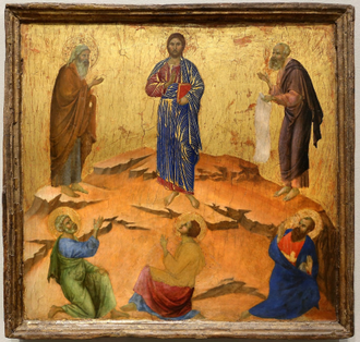 The Transfiguration by Duccio di Buoninsegna 1307 © National Gallery, London