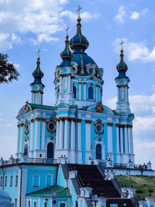 Saint Andrew's Church, Kiev. Photo by Iurie Ciala on Unsplash